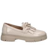  Caprice  Chunky Ivory patent leather loafer