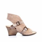 Audley Stone suede and leather heels
