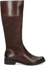 Caprice Brown leather and suede slim fit knee high flat boot
