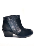 Fly London Duke black suede studded ankle boots