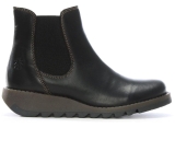 Fly London Salv Black leather ankle boot