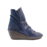 Fly London Slou Blue wedge ankle boot