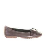 K&S Taupe leather Susa ballet pump