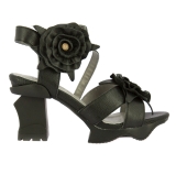 Laura Vita Arcmance High heeled Black sandal
