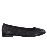 Tamaris Black leather ballet pump CA3646