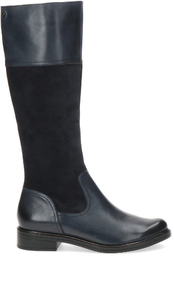 -caprice-navy-leather-and-suede-slim-fit-knee-high-flat-boot