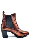  Fly London Seho High heeled ankle boot in Copper leather