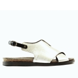  Lilimill Silver flat leather sandal