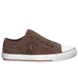  S Oliver laceless Sneaker in Nut 