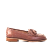 Amberone Brown fringed loafer