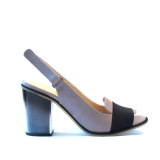 Audley Laura Nude and black slingback by Audley