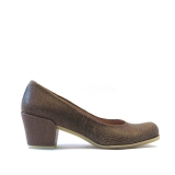 Audley Taupe print court shoe