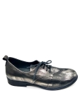 Bueno Pewter leather lace up shoe