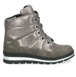 Caprice Pewter Grey low wedge lace up snow boot