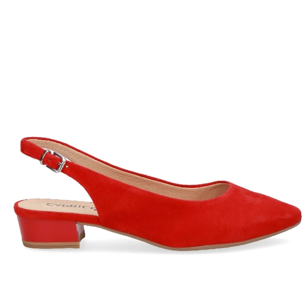 caprice-red-suede-low-heel-slingback-uk-45-eu-375