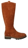 Caprice  Tan suede chunky knee high boot
