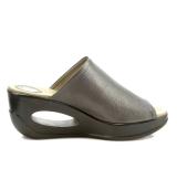 Fly London Hima wedge Mule in Graphite