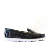 Geox Kookean Black patent loafer