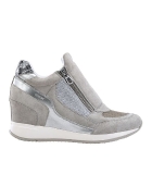 Geox Nydame Wedge sneaker in Pearl Grey CA3426