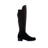 K & S Black suede over the knee boots