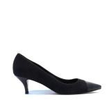 K&S Selma Navy suede & patent pointy court